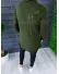 Cardigan barbati kaki slim fit ZR T3596 95-1 Cardigan barbati kaki slim fit ZR T3596 95-1